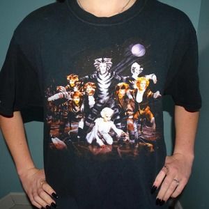 Y2K Cats The Musical Graphic Tee Shirt Fruit Of The Loom Brand Size Large